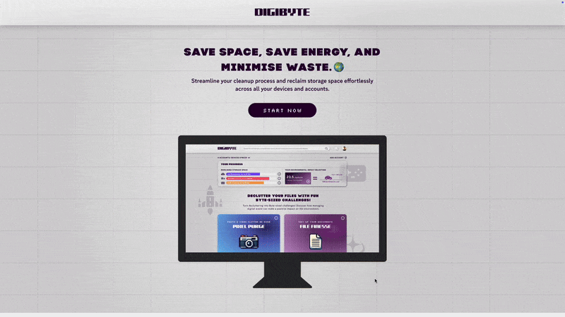 Preview of Digibyte. A walk through of Digibyte's features in final prototype design.